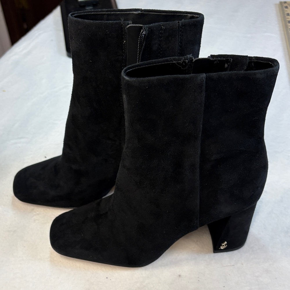 Sam Edelman Black Suede Ankle Booties